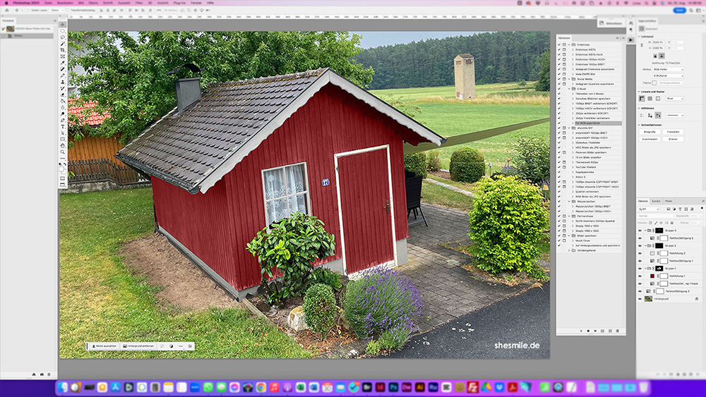 neue farbe rot fuer gartenhaus norwegen shesmile diy visualisierung 2