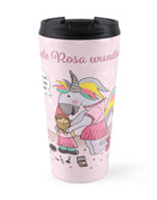 CoffeeCup - Einhörner lieben Rosa! (Eine Illustration von shesmile)