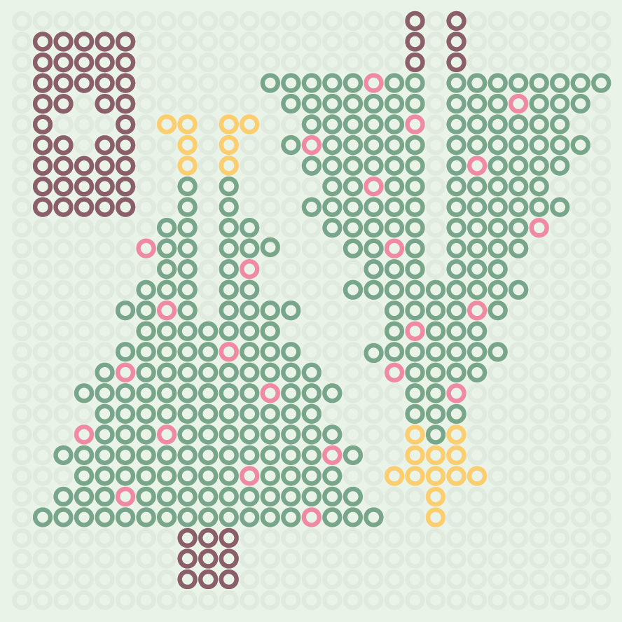 Bügelperlen-Weihnachtsbaum-Grafik auf dem Rechner speichern. Das geht ganz einfach mit "Rechter Mausklick" > "Bild speichern unter".