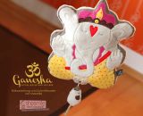 Kuschelkissen und Spieluhr - Ganesha (Nähanleitung, Schnittmuster, Applikationsvorlage und Plotterdatei von shesmile)