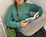 Nähanleitung und Schnittmuster gestaltet als PDF-E-Book von shesmile für einen Damen-Pullover in der Größe 32 bis 54 mit Raglan-Ärmeln RiekeRaglan.