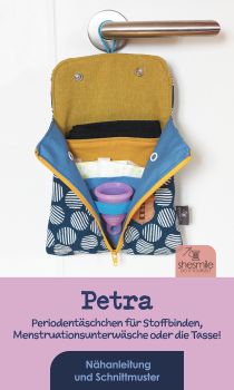 Pinterest-Pin: Periodentäschchen "Petra" (Nähanleitung & Schnittmuster)
