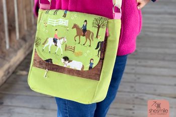 Eine Handtasche Ulla aus Pferdestoff für meine Tochter