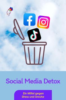 Pinterest-Pin: Social Media Detox - Ein Mittel gegen Unruhe und Stress?