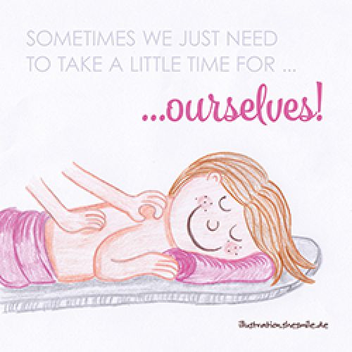 Sometimes we just need to take a little time for ourselves! (Eine Illustration von shesmile)