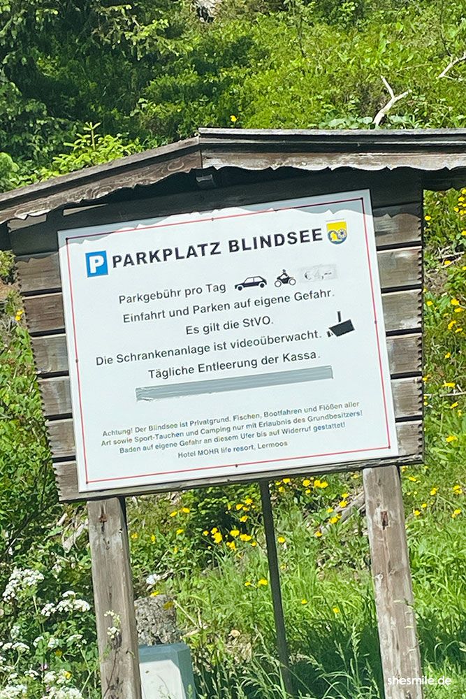 Parkplatz Blindsee