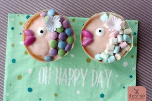 Fisch-Muffins und Fisch-Kuchen für die Taufe meiner Nichte backen und dekorieren