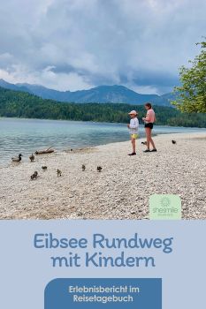 Karibik-Feeling am Fuße der Zugspitze, Eibsee-Rundweg, Wandern mit Kindern bei Grainau in Garmisch-Partenkirchen. Ein Erlebnisbericht im shesmile Reisetagebuch.