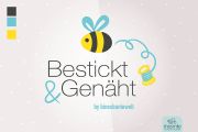 Bestickt & Genäht by binesbuntewelt (Logo)